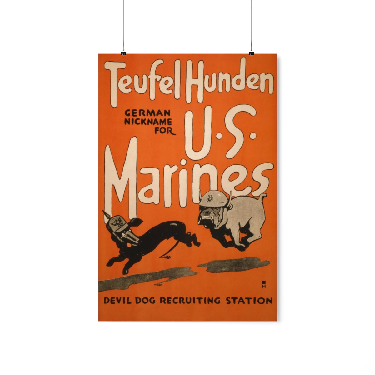 "Teufel Hunden = U.S. Marines"