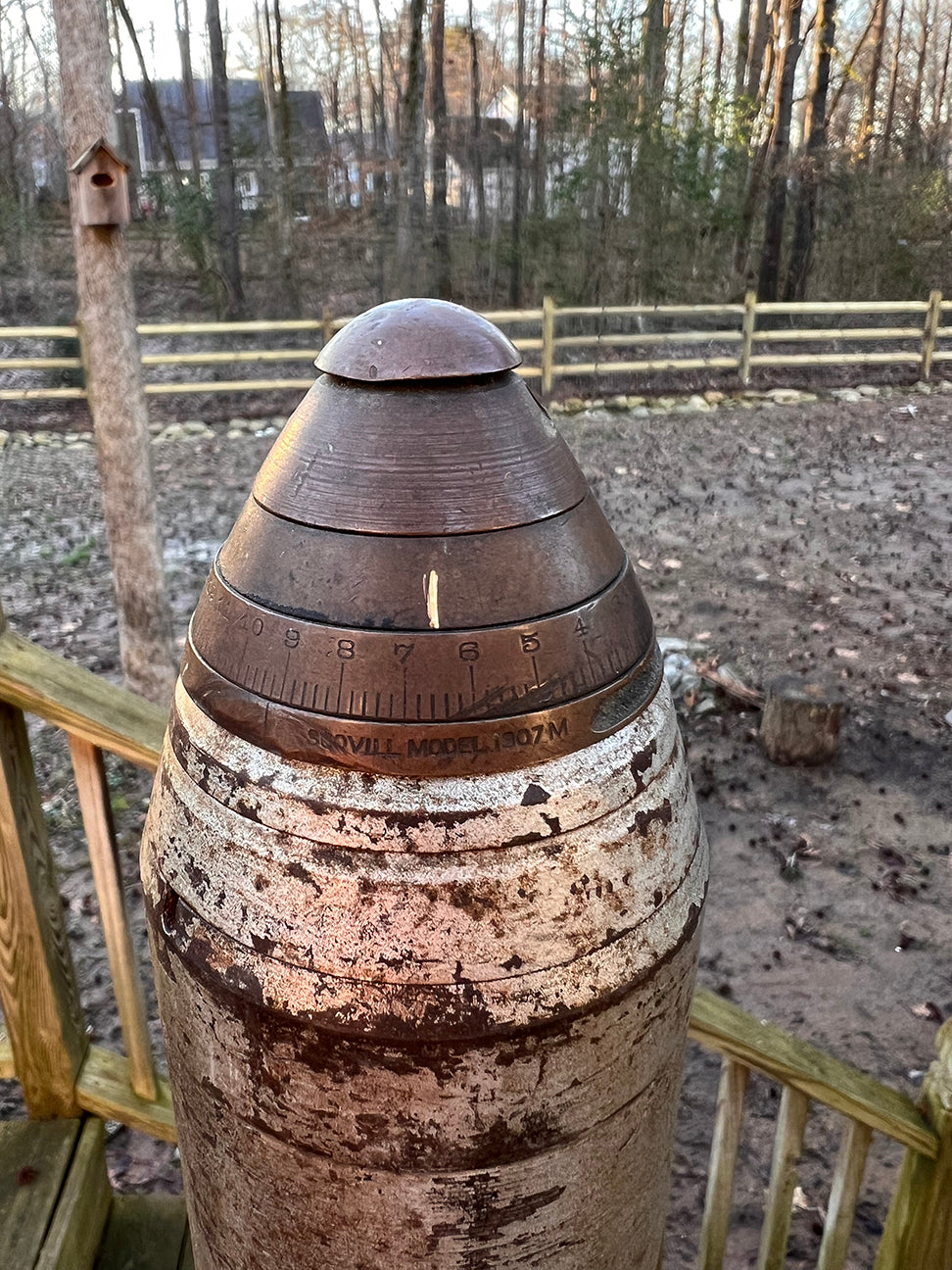 US 3-inch Field Gun Shrapnel Round *INERT Relic* - Complete!