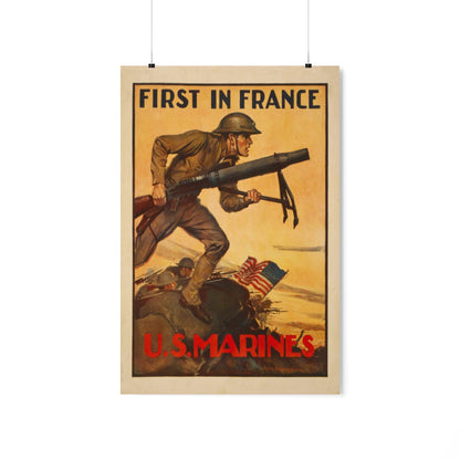 "First In France - U.S. Marines"