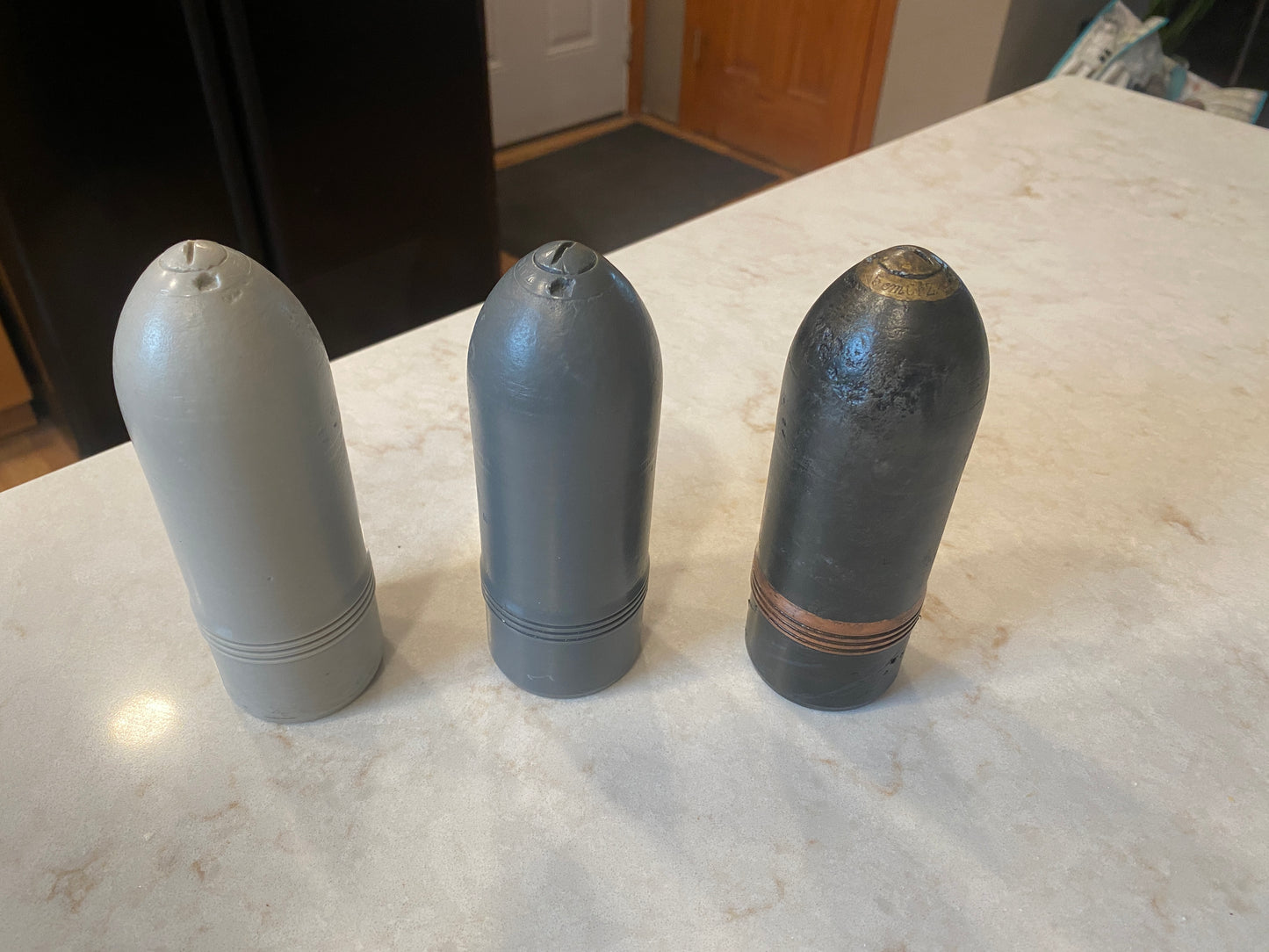 WW1 German 53mm/5.3cm Gruson Projectile - Museum Quality Replica