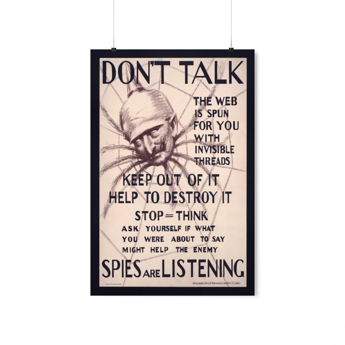 "Don't Talk - Spies are Listening"