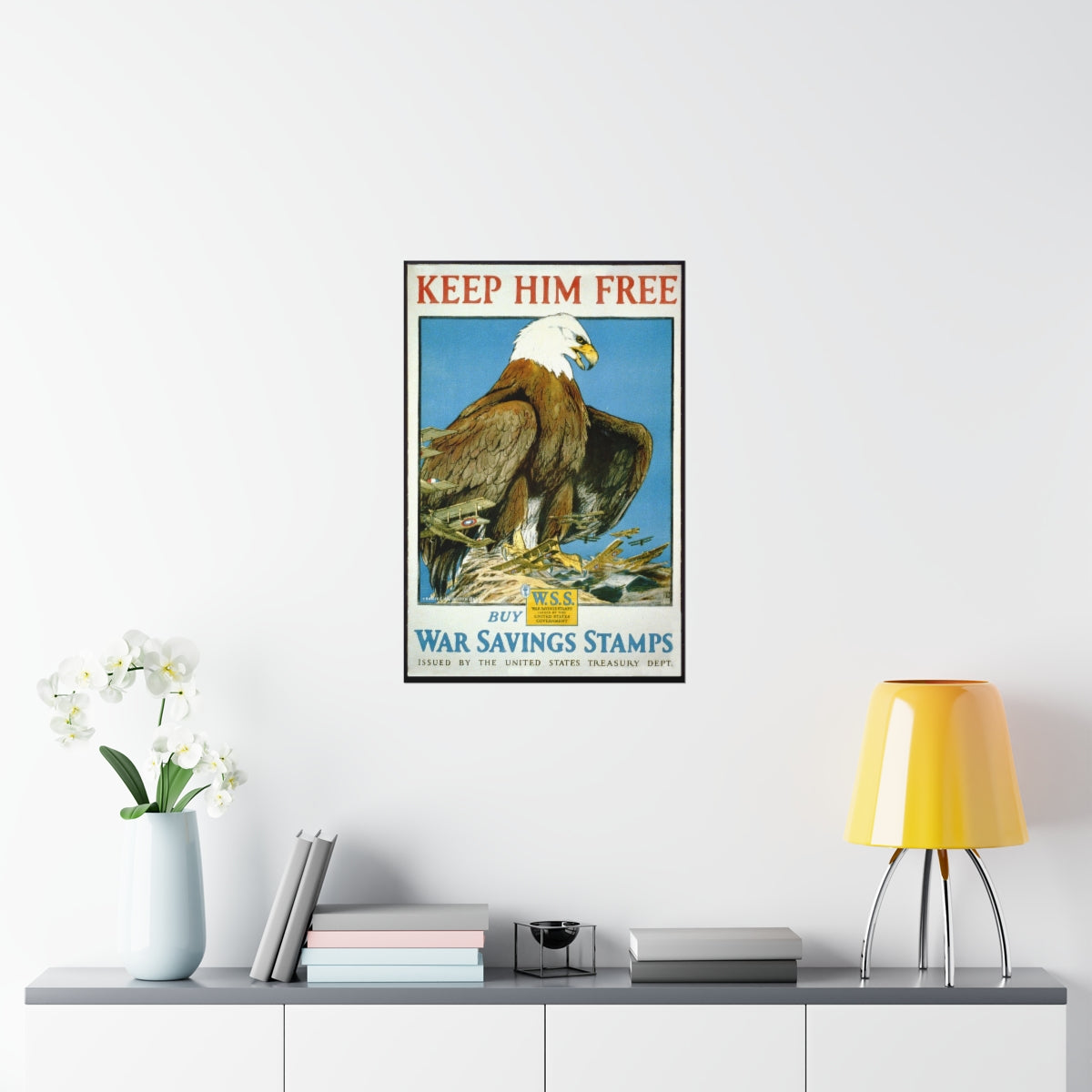 "Keep Him Free! - Buy War Savings Stamps"