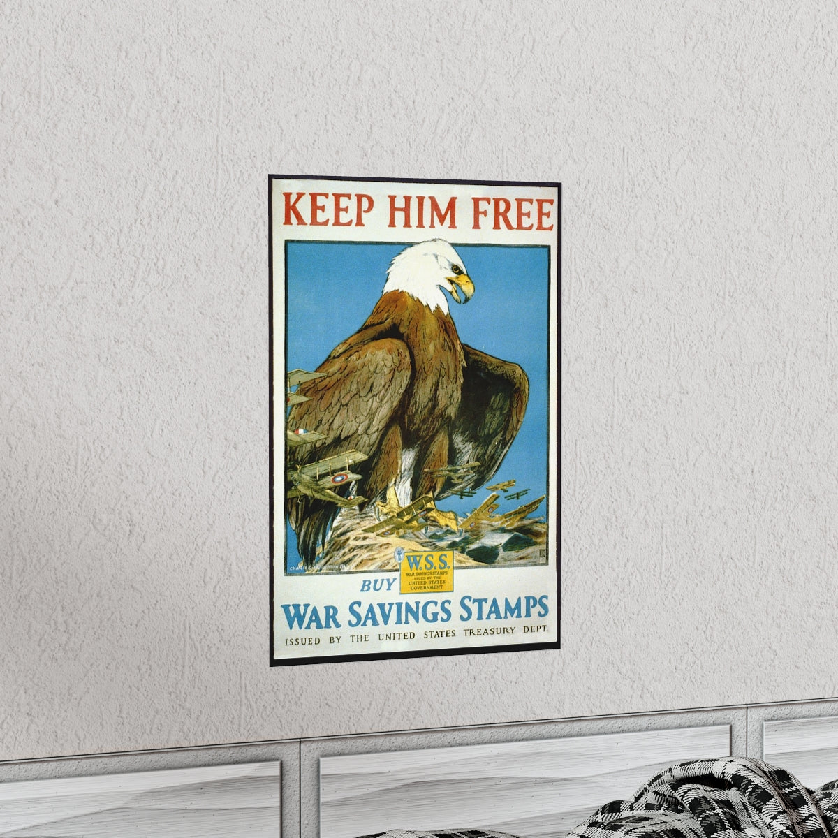 "Keep Him Free! - Buy War Savings Stamps"