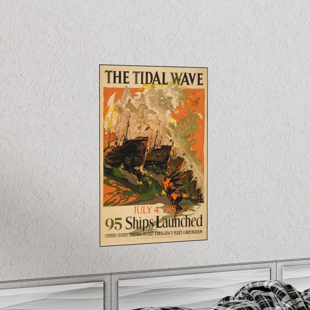 "The Tidal Wave - 95 Ships Launched"