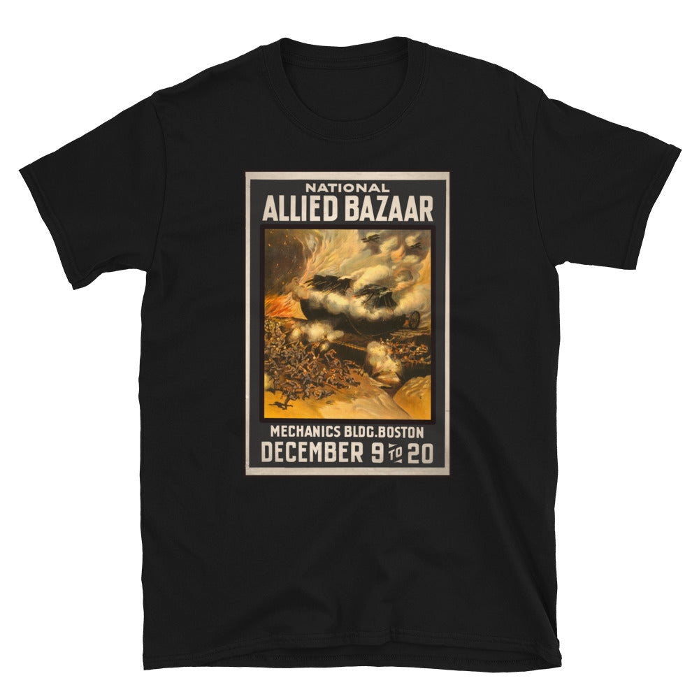 "National Allied Bazaar" WWI Poster T-shirt