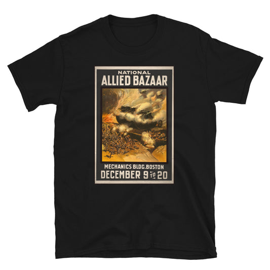 "National Allied Bazaar" WWI Poster T-shirt