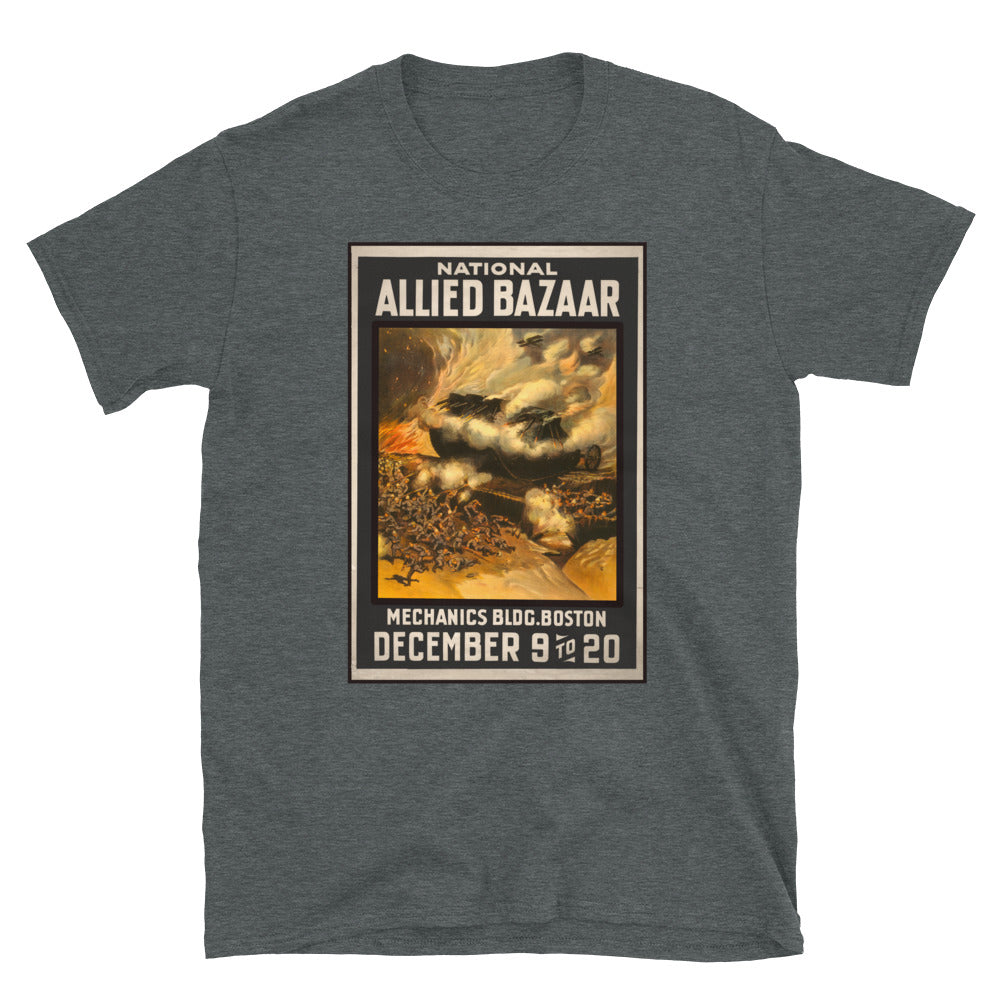 "National Allied Bazaar" WWI Poster T-shirt