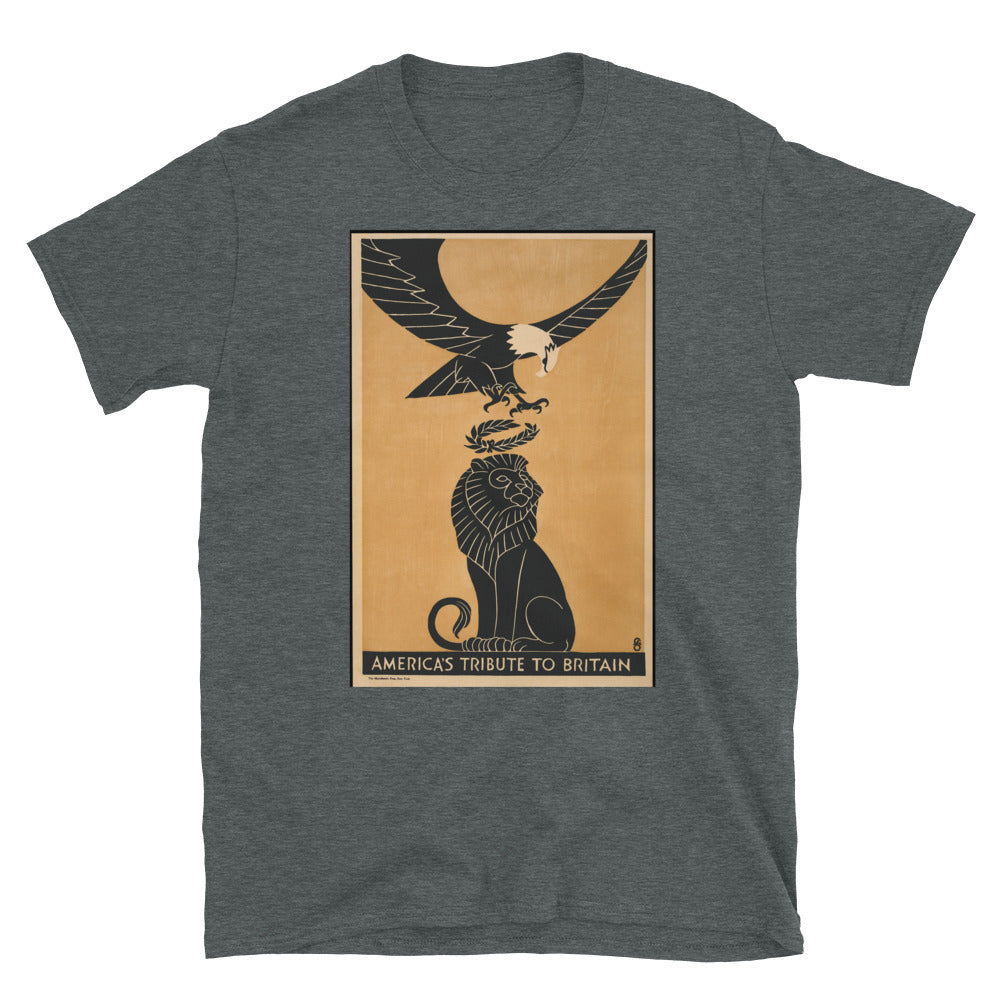 "America's Tribute to Britain" WWI Poster T-shirt