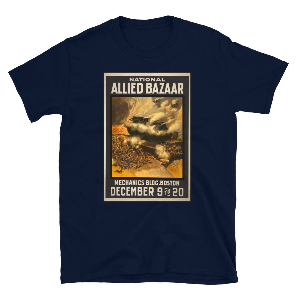 "National Allied Bazaar" WWI Poster T-shirt