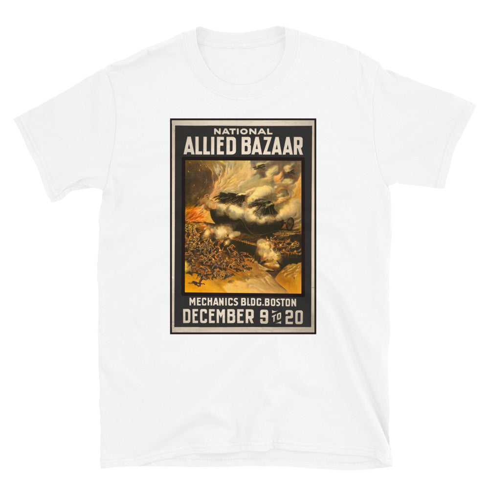 "National Allied Bazaar" WWI Poster T-shirt