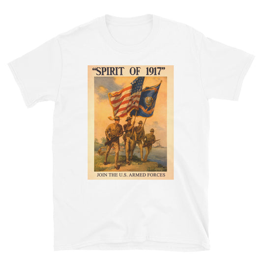 "Spirit of 1917 - Join US Armed Forces" WWI Poster T-shirt